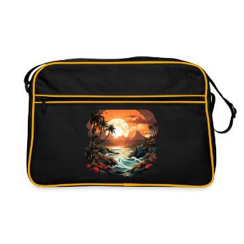 Tropical - Retro Bag - black/gold - Front