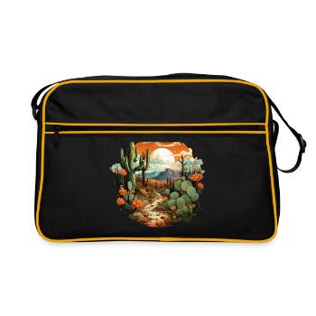Cactus - Retro Bag - black/gold - Front