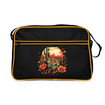 Cactus - Retro Bag - black/gold - Front
