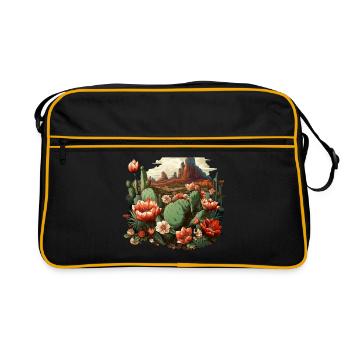 Cactus - Retro Bag - black/gold - Front