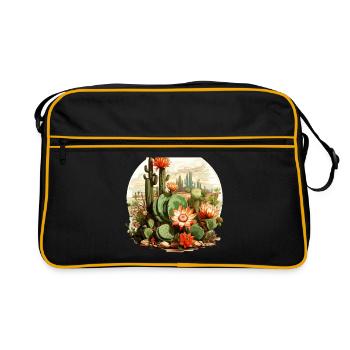 Cactus - Retro Bag - black/gold - Front