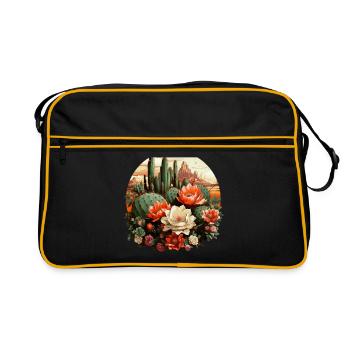 Cactus - Retro Bag - black/gold - Front