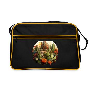 Cactus - Retro Bag - black/gold - Front