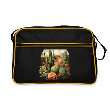 Cactus - Retro Bag - black/gold - Front