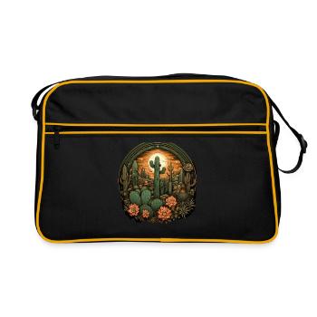 Cactus - Retro Bag - black/gold - Front