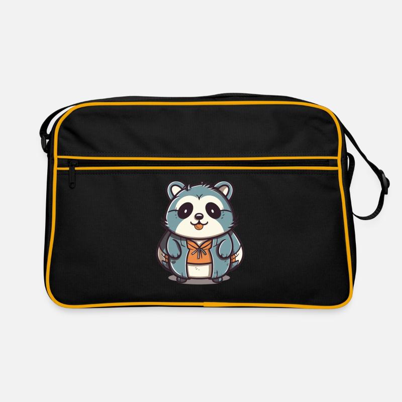 Waschbär - Kawaii Style Retro Tasche