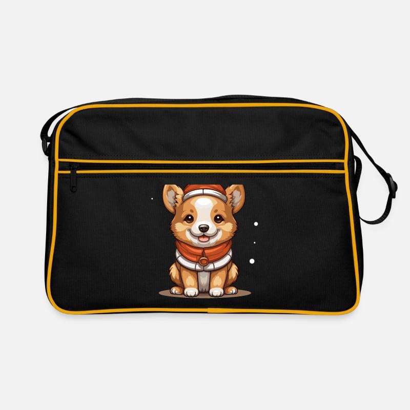 Design de Noël de chien - Style Kawaii Sac Retro