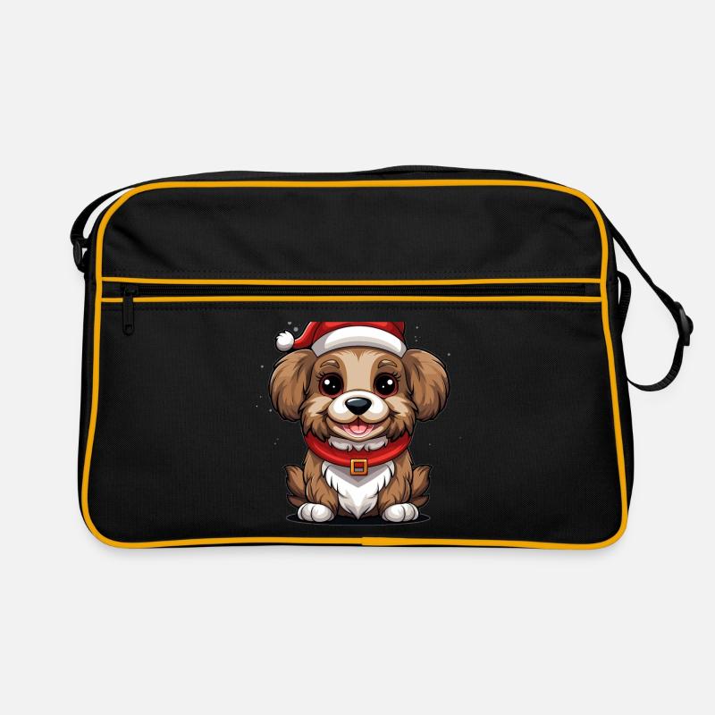 Design de Noël de chien - Style Kawaii Sac Retro