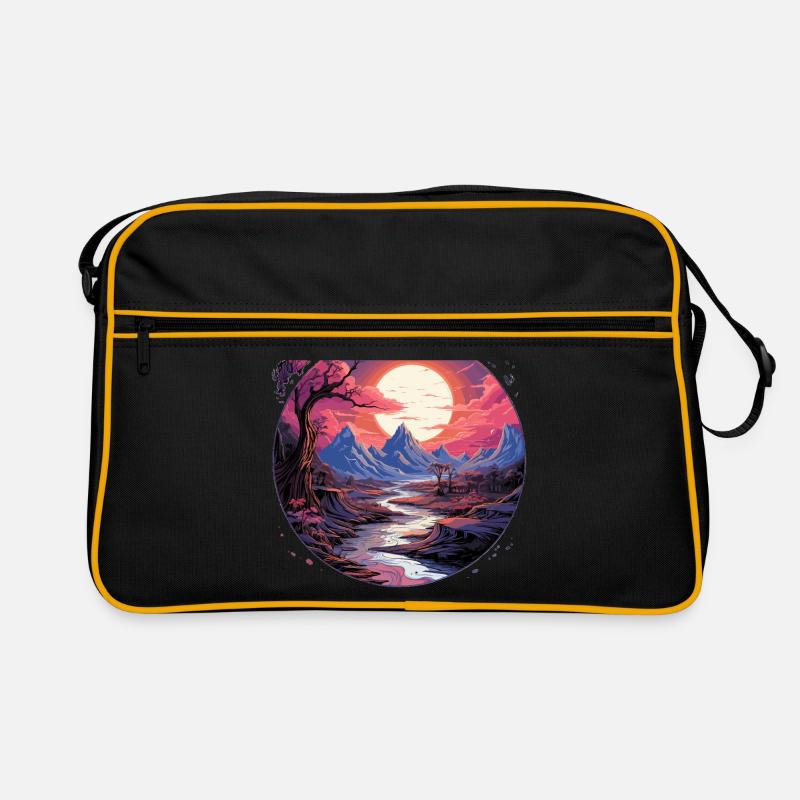 Paysage - Illustration Sac Retro