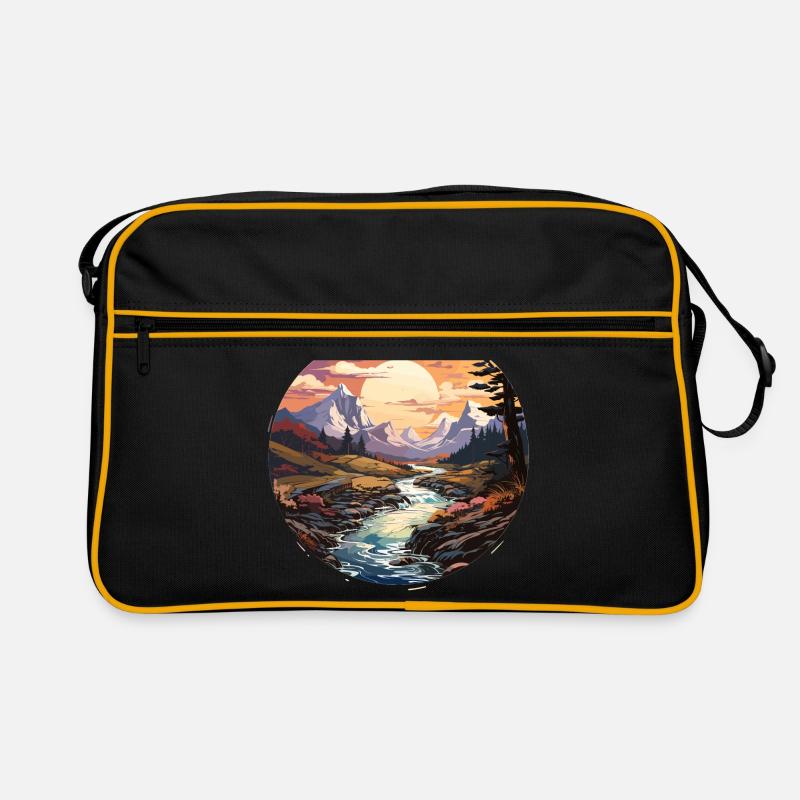 Paysage - Illustration Sac Retro