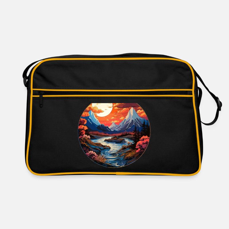 Paysage - Illustration Sac Retro