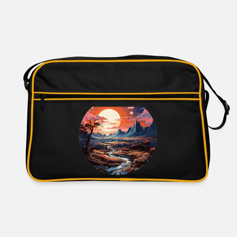 Paysage - Illustration Sac Retro