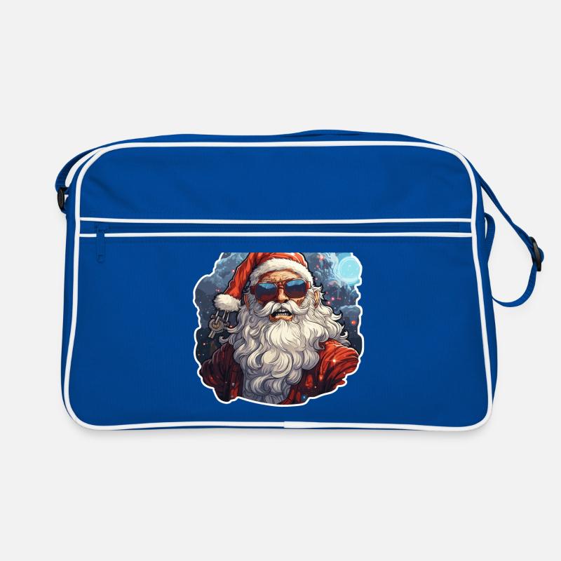 Weihnachtsmann - Illustration Retro Tasche