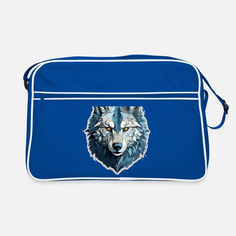 Wolf - Illustration Retro Tasche