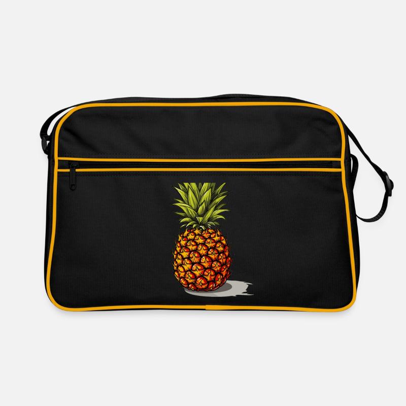 Ananas - Illustration Retro Tasche