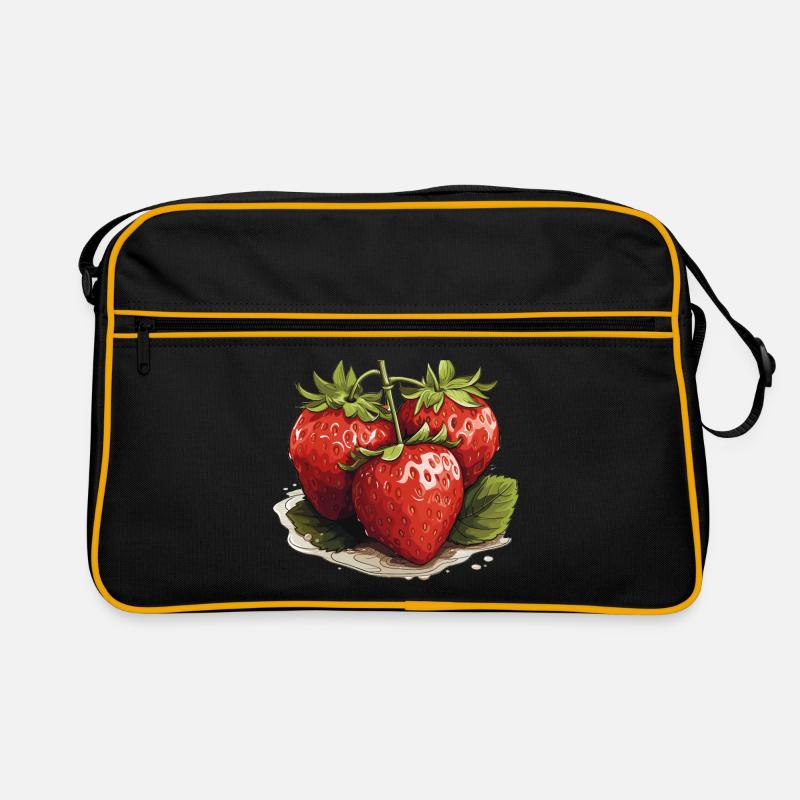 Fraise - illustration Sac Retro