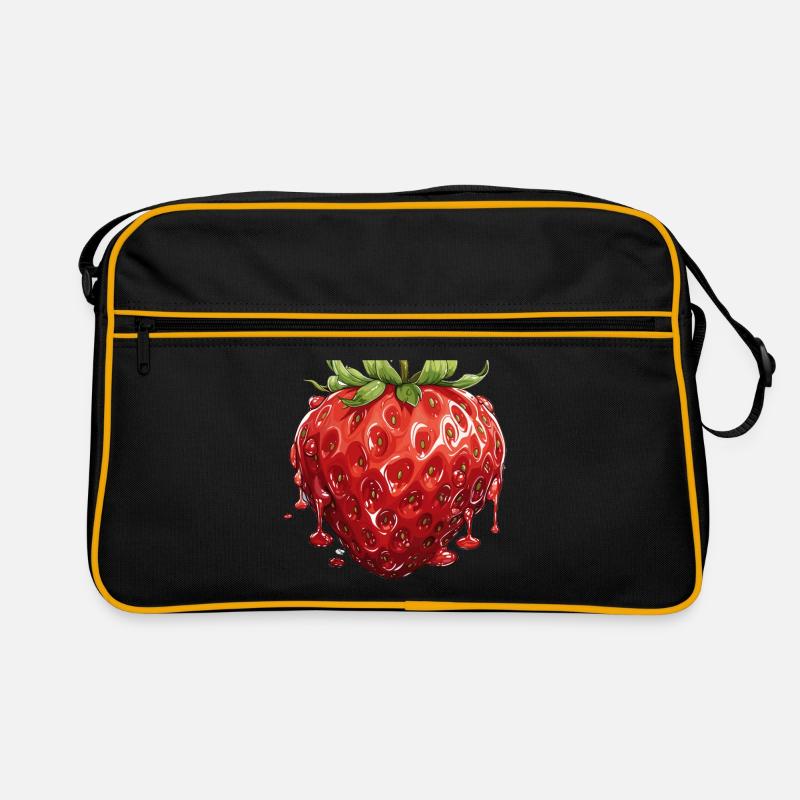 Fraise - illustration Sac Retro