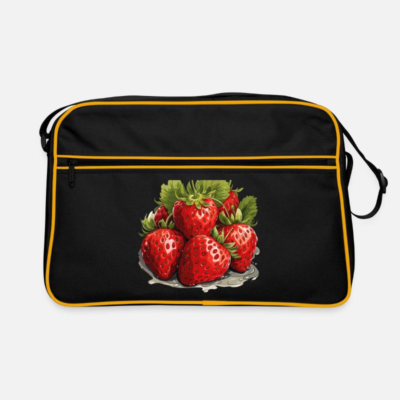 Fraise - illustration Sac Retro