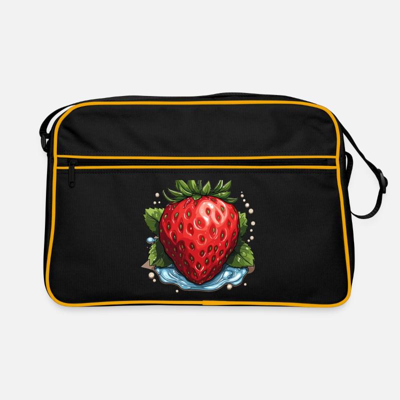 Fraise - illustration Sac Retro