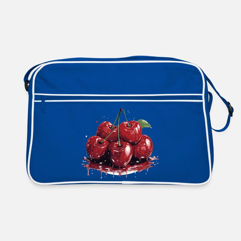 Kirsche - Illustration Retro Tasche