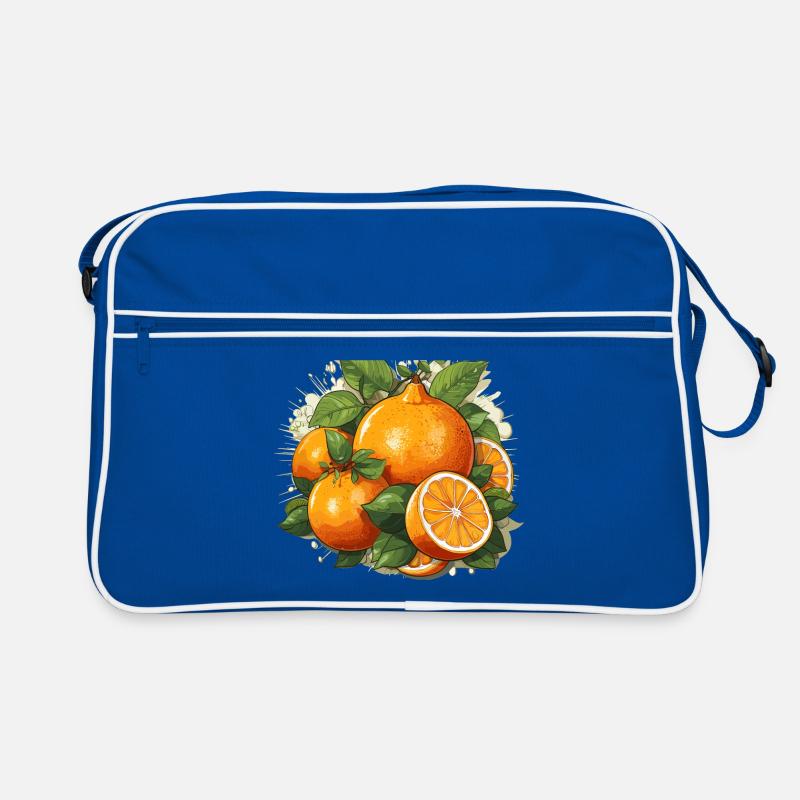 Orange - Illustration Retro Tasche