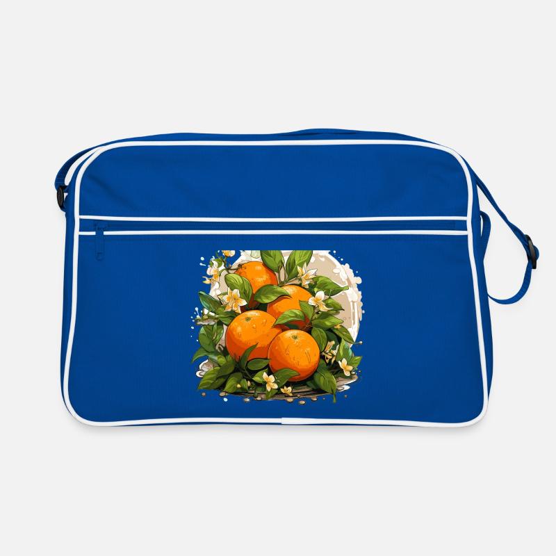 Orange - Illustration Retro Tasche