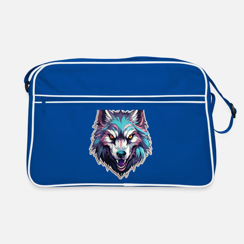 Wolf - Illustration Retro Tasche