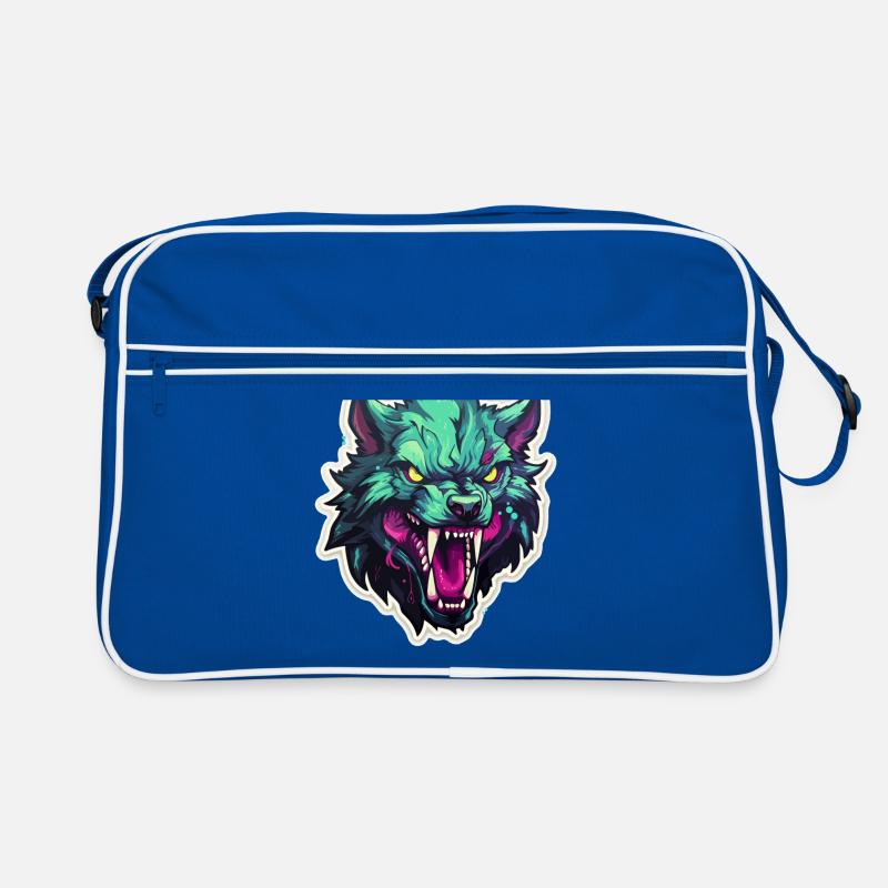Wolf - Illustration Retro Tasche
