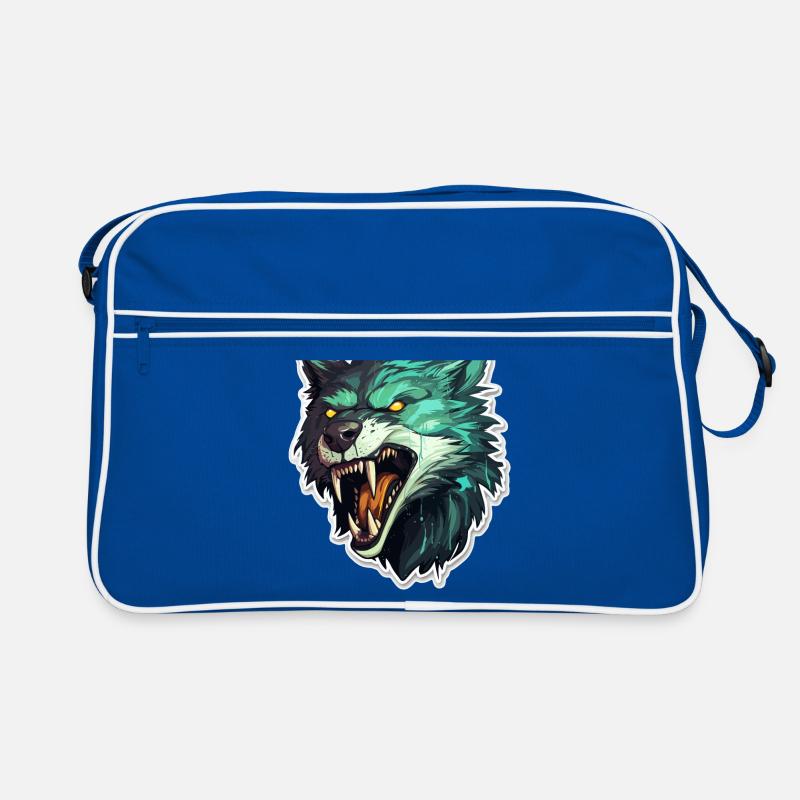Wolf - Illustration Retro Tasche