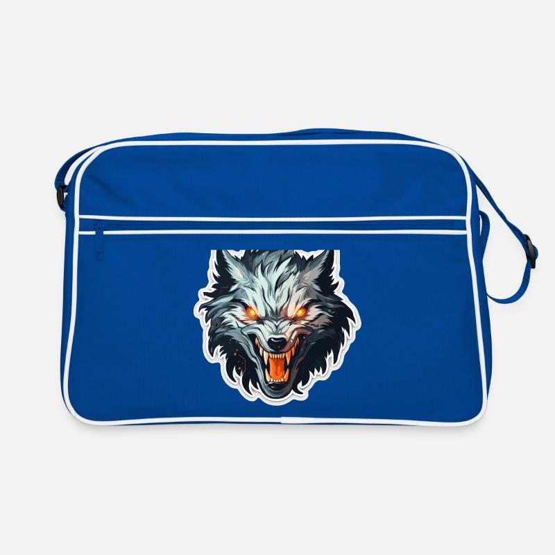 Wolf - Illustration Retro Tasche