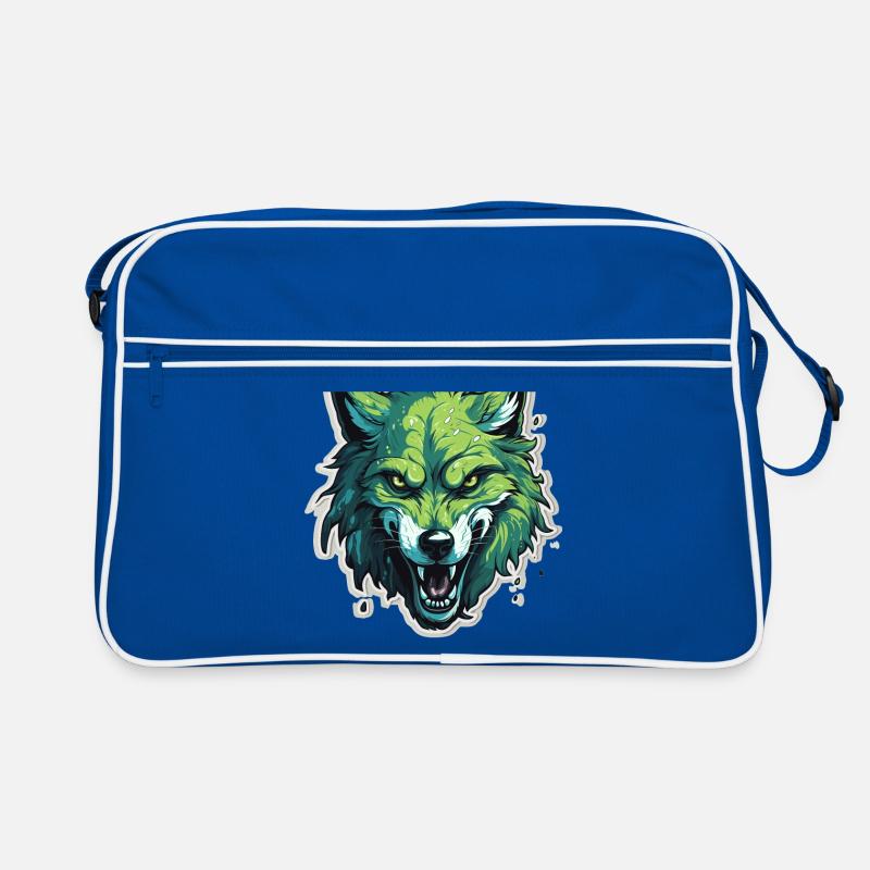 Wolf - Illustration Retro Tasche