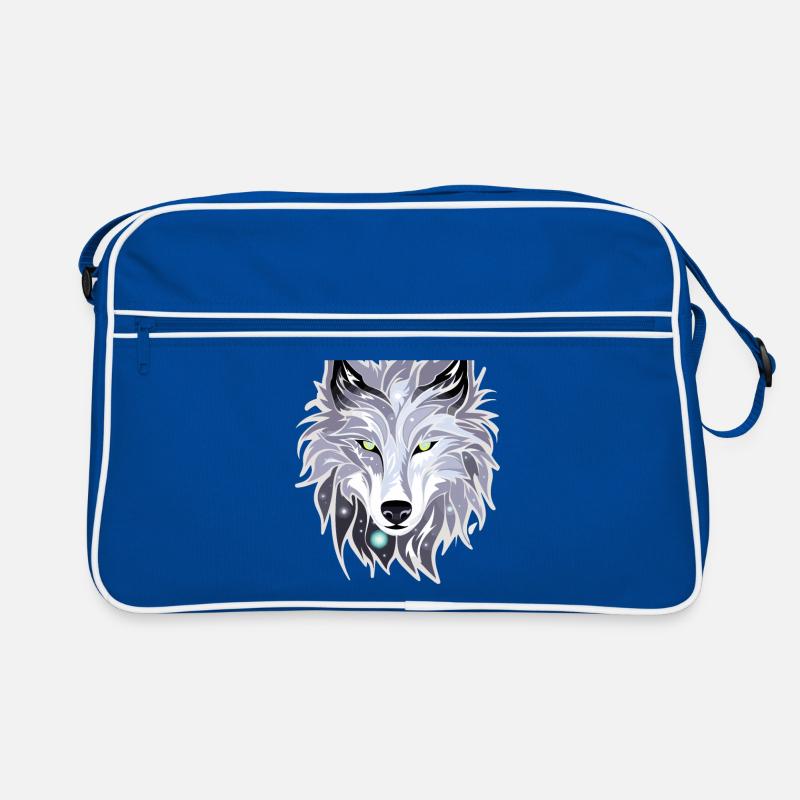 Wolf - Illustration Retro Tasche