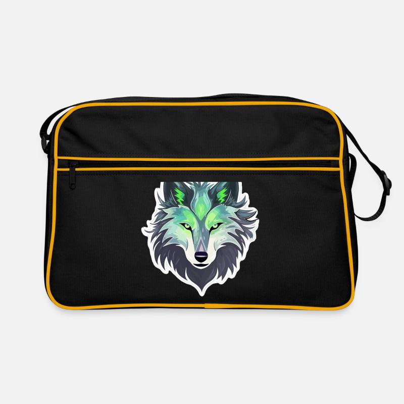 Loup - Illustration Sac Retro