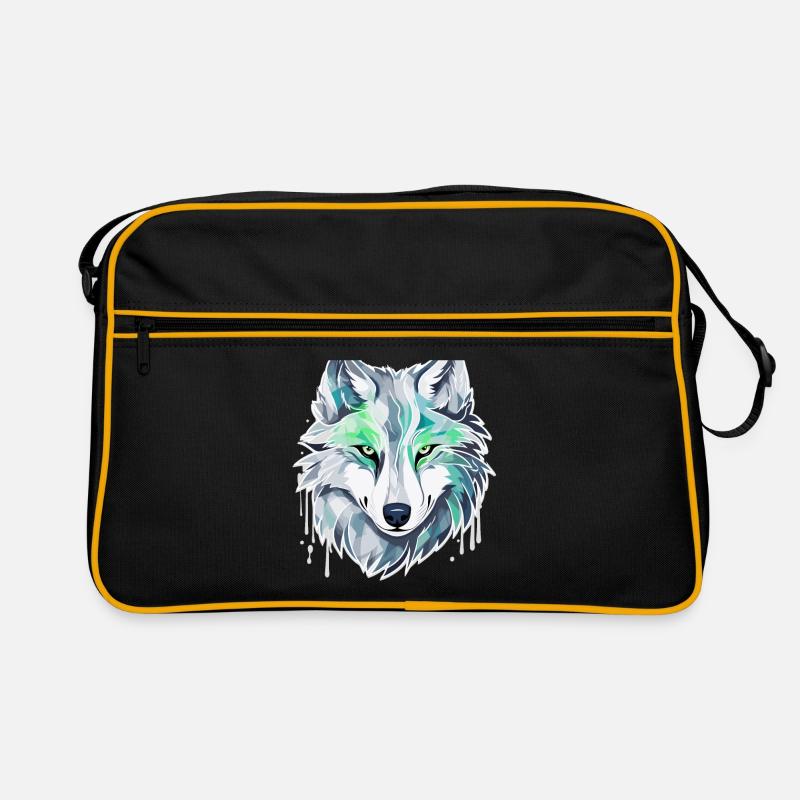 Loup - Illustration Sac Retro