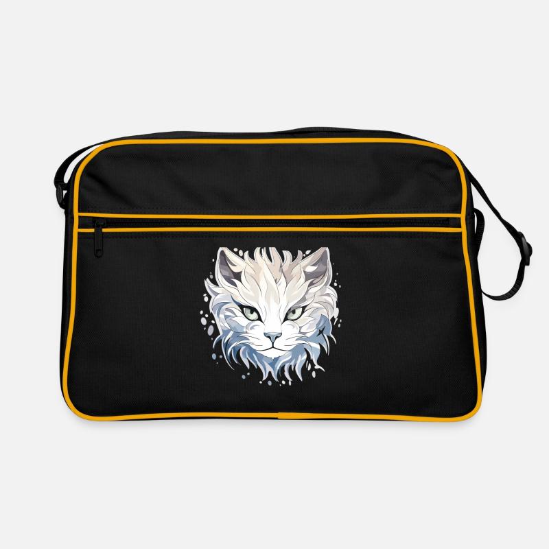 Katze - Illustration Retro Tasche