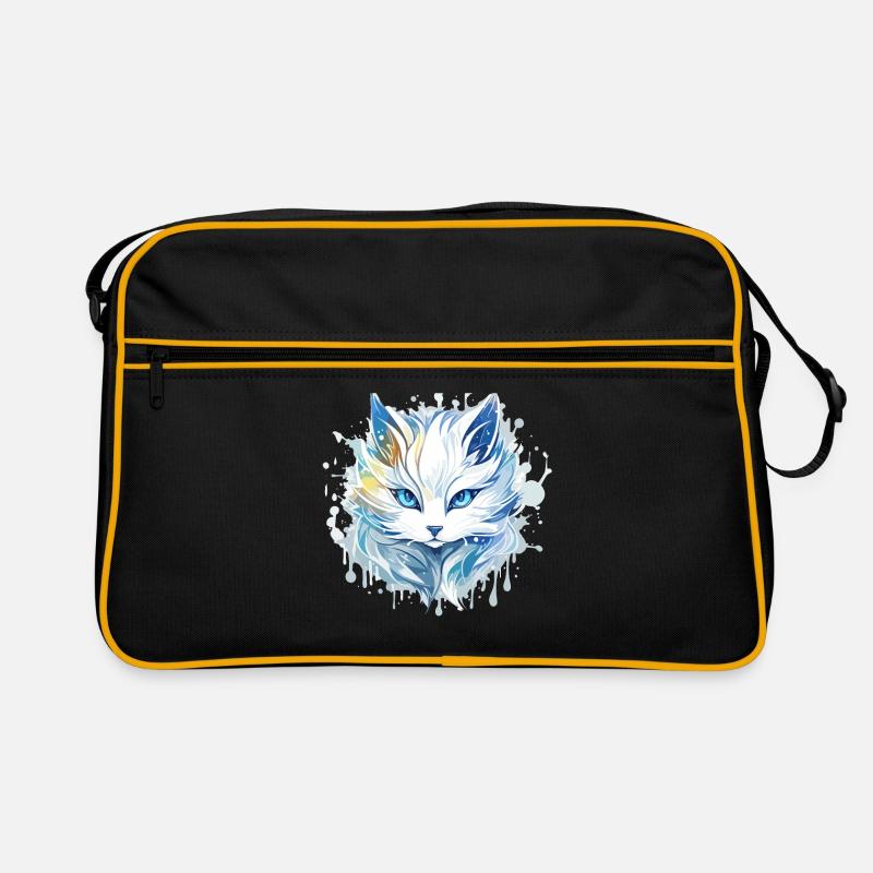 Katze - Illustration Retro Tasche