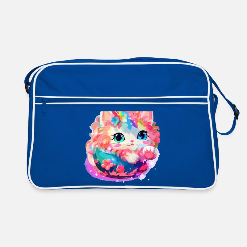 Cat - illustration Retro Bag