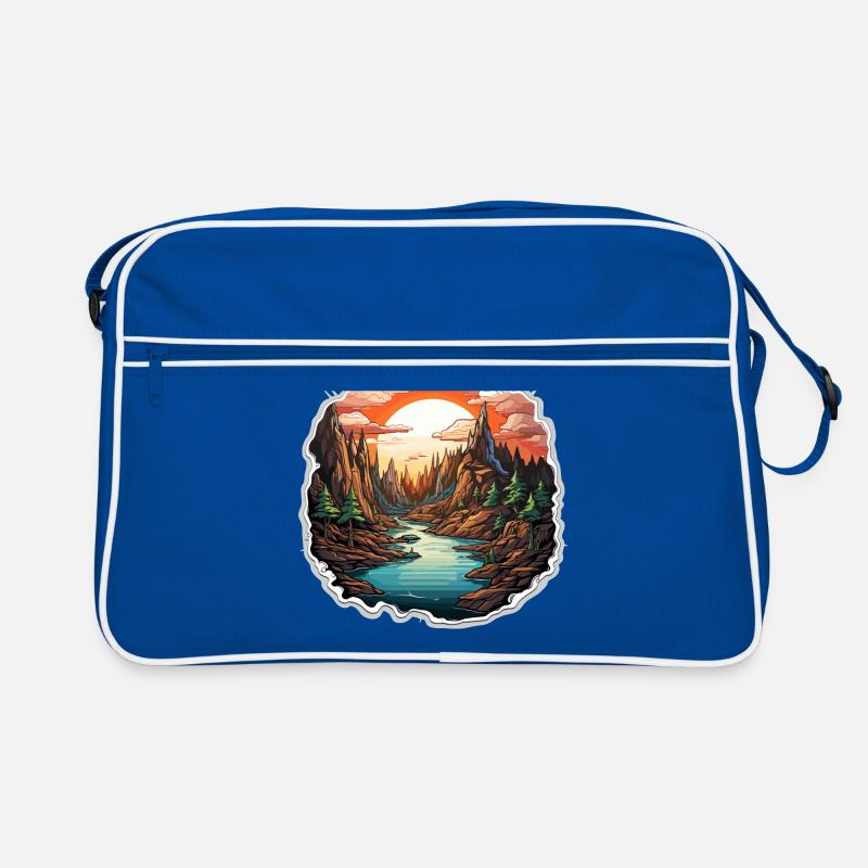 Paysage - Illustration Sac Retro