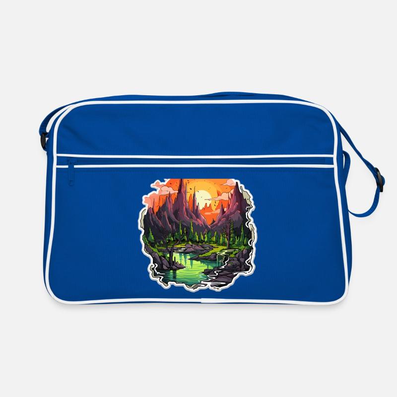 Paysage - Illustration Sac Retro