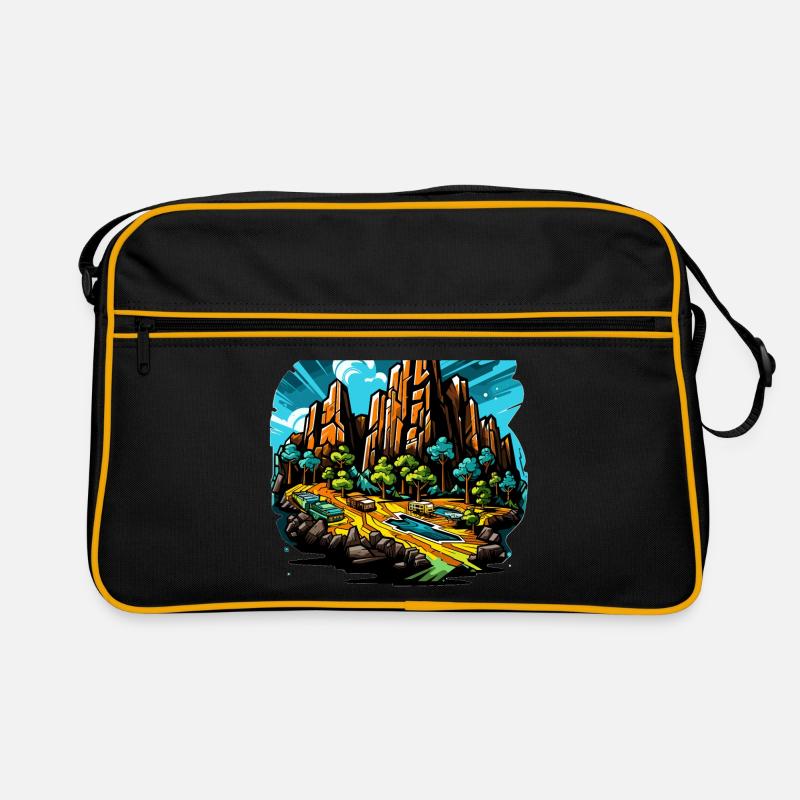 Paysage - Illustration Sac Retro