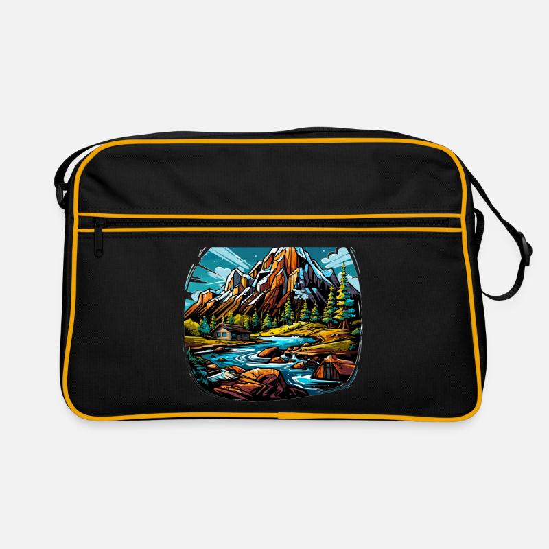 Paysage - Illustration Sac Retro