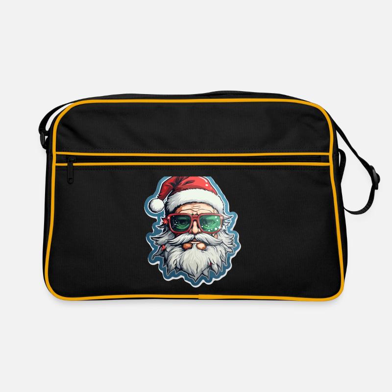 Weihnachtsmann - Illustration Retro Tasche