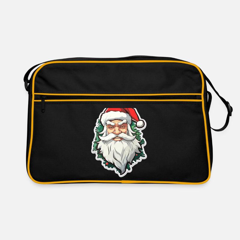 Weihnachtsmann - Illustration Retro Tasche