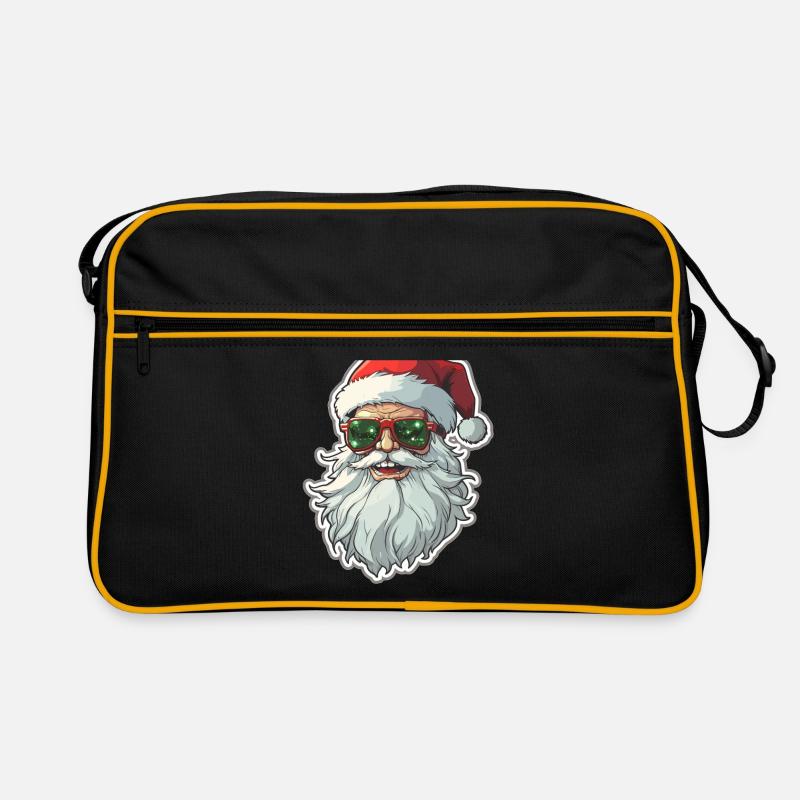 Weihnachtsmann - Illustration Retro Tasche