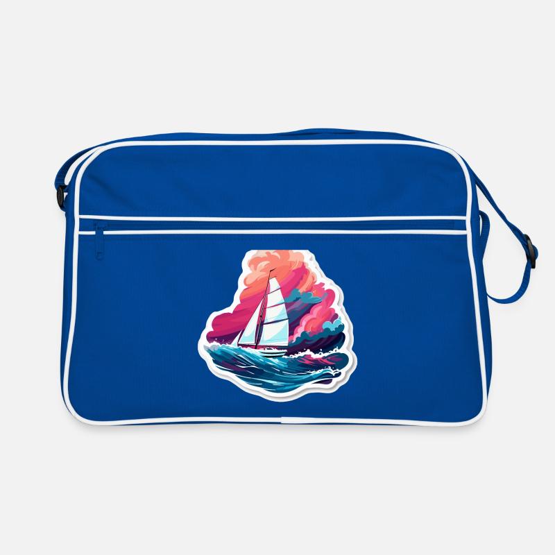 Segelboot - Illustration Retro Tasche
