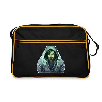 Hacker éthique - Illustration - Sac Retro - noir/or - Devant