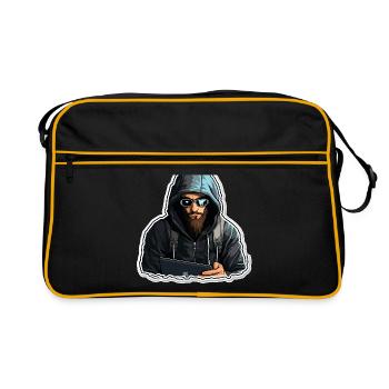 Hacker éthique - Illustration - Sac Retro - noir/or - Devant