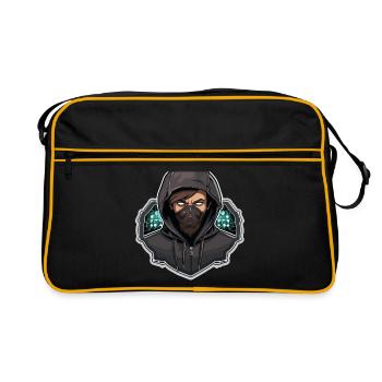 Hacker éthique - Illustration - Sac Retro - noir/or - Devant