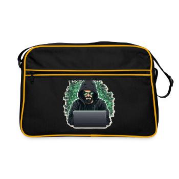 Hacker éthique - Illustration - Sac Retro - noir/or - Devant