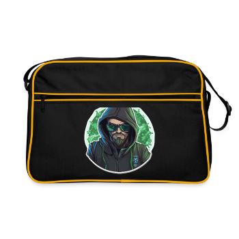 Hacker éthique - Illustration - Sac Retro - noir/or - Devant